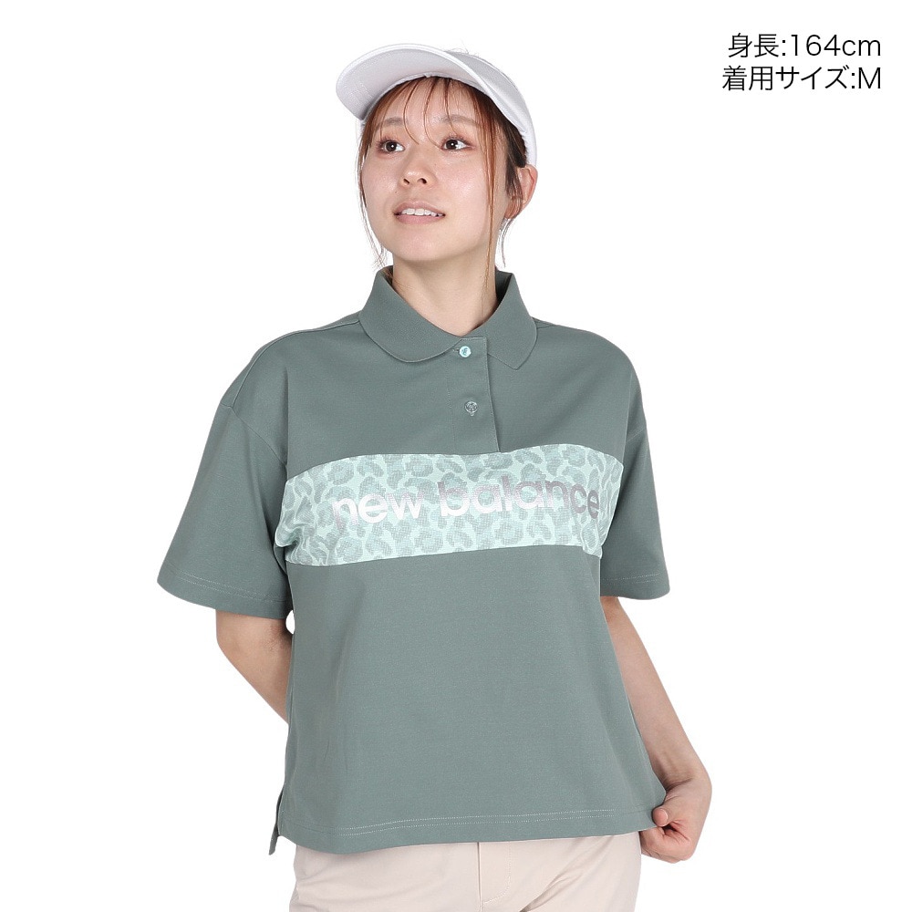 ニューバランス（new balance）（レディース）ゴルフウェア ハーフスリーブ ビッグポロシャツ 012-5160503-181