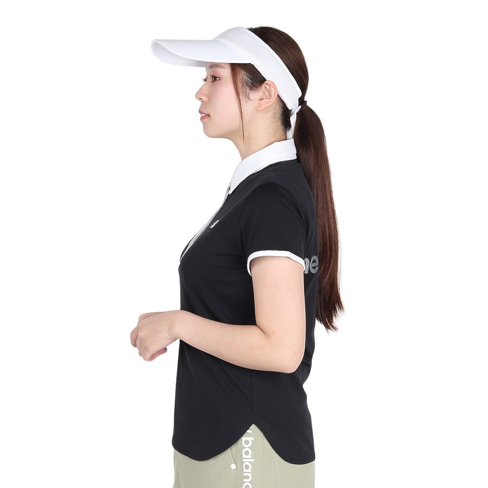 ニューバランス（new balance）（レディース）ゴルフウェア 半袖 カラーシャツ 012-5168501-010