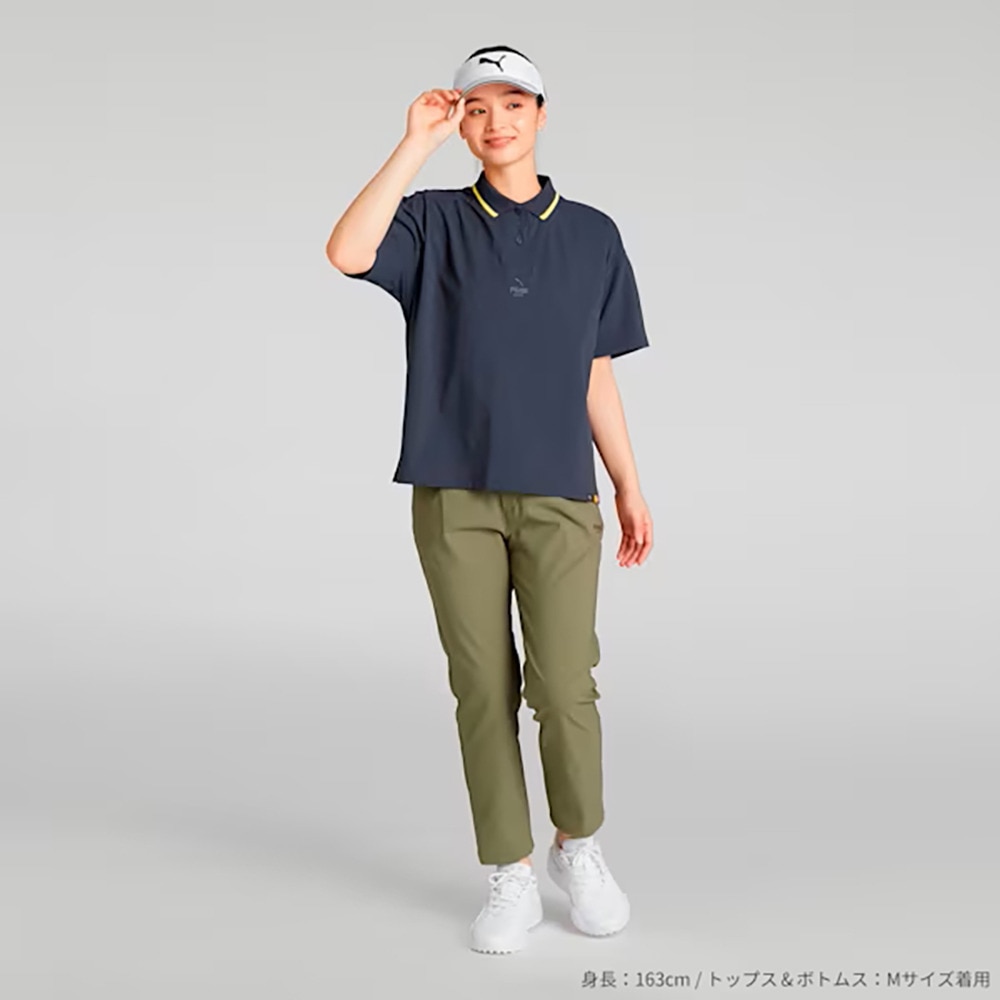 プーマ（PUMA）（レディース）ゴルフウェア FOG リブ カラー 半袖 ポロシャツ 633352-01