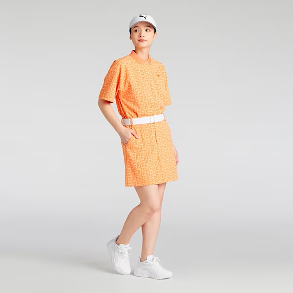 プーマ（PUMA）（レディース）ゴルフウェア 吸水速乾 FOG ジャガード AOP 半袖 ポロシャツ 633354-02