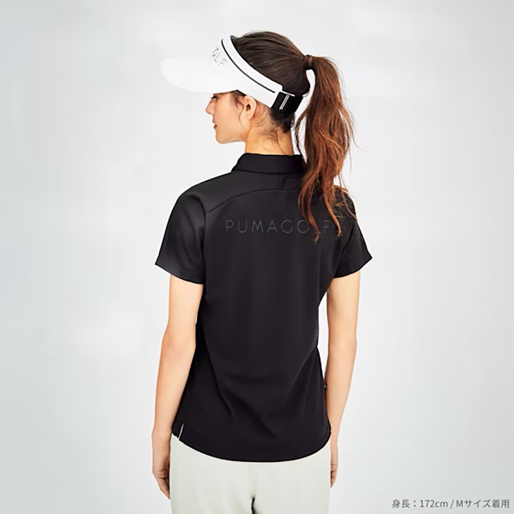 プーマ（PUMA）（レディース）ゴルフウェア SB バックプリント ライン 半袖 ポロシャツ 633369-01