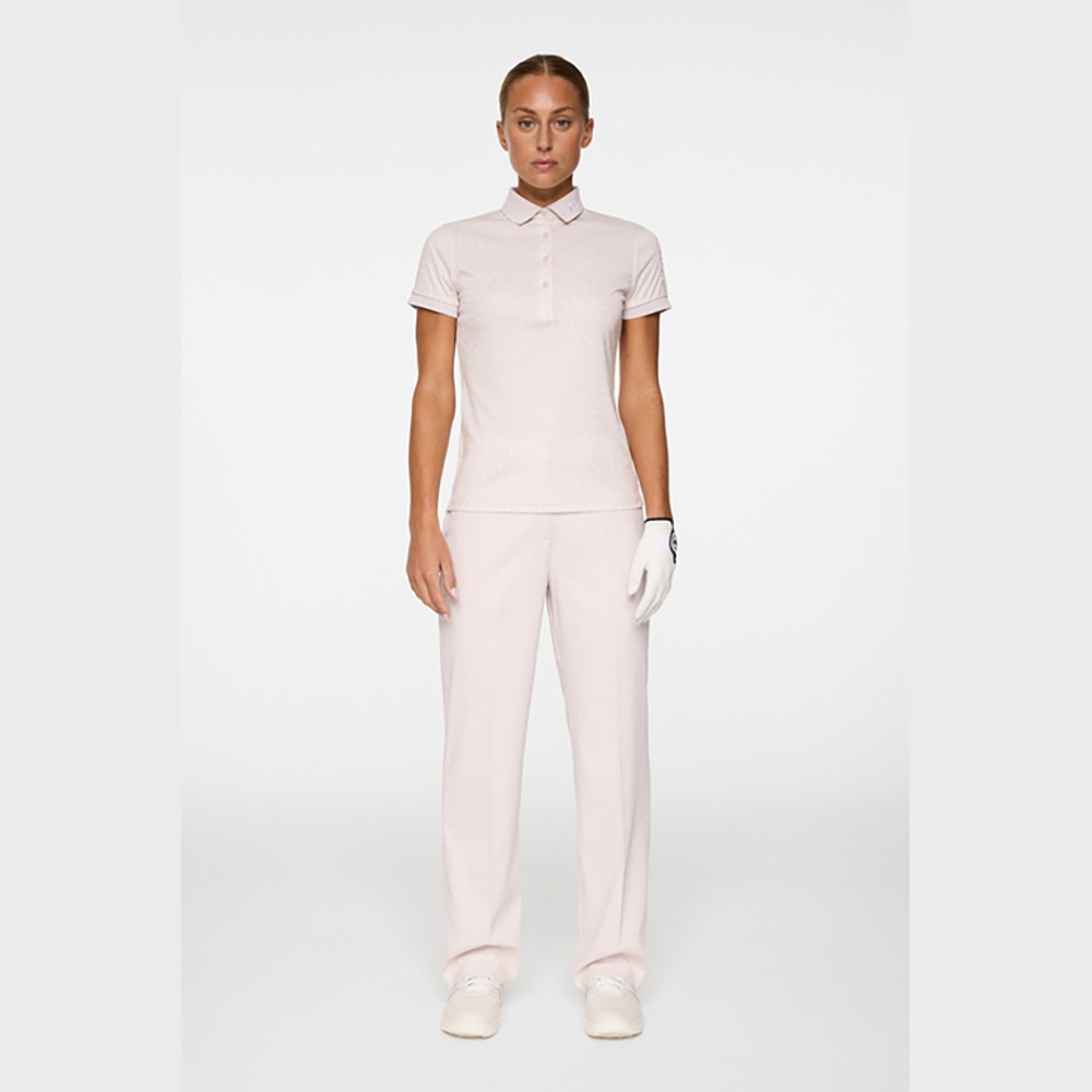 J.LINDEBERG（J.LINDEBERG）（レディース）ゴルフウェア ツアーテックプリント半袖ポロ 072-24841-25AW-081