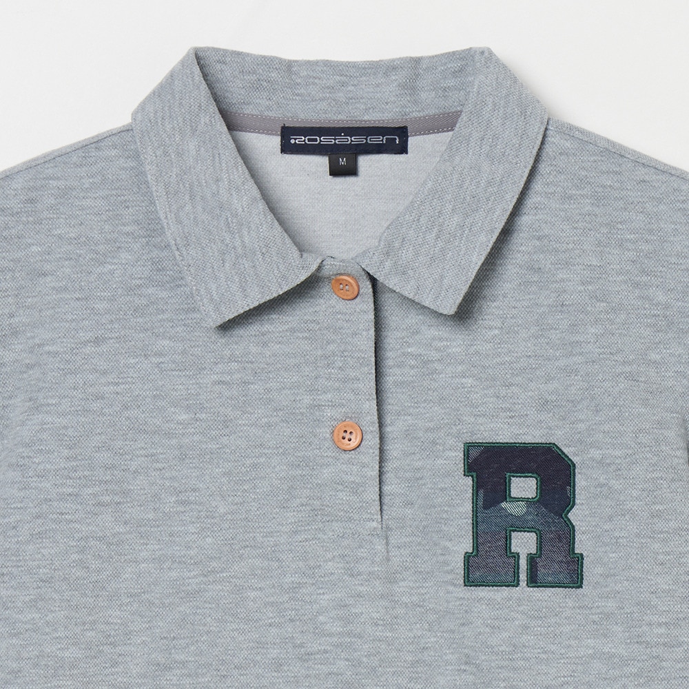 ROSASEN（ROSASEN）（レディース）ゴルフウェア 鹿の子ダンボール 半袖ポロシャツ 045-24841-25AW-013