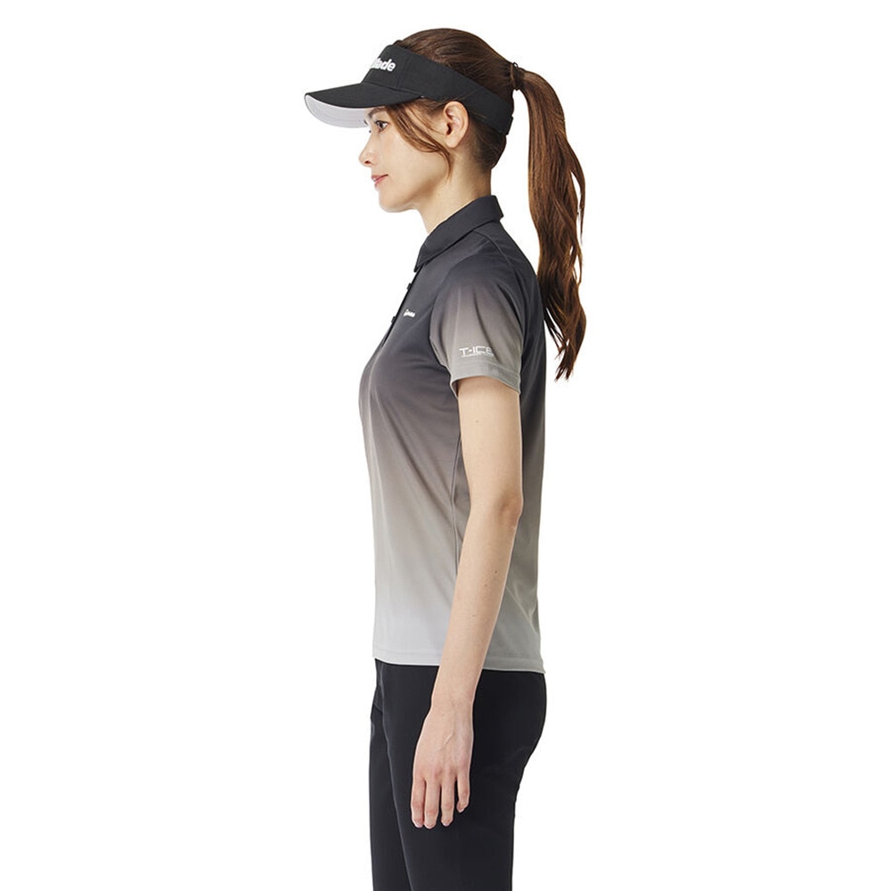 テーラーメイド（TAYLORMADE）（レディース）ゴルフウェア T-ICE グラデーション 半袖ポロシャツ M20331-TL519