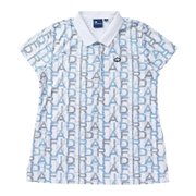 (レディース)ゴルフウェア 半袖 総柄ポロシャツ FD5RUG11 WHT