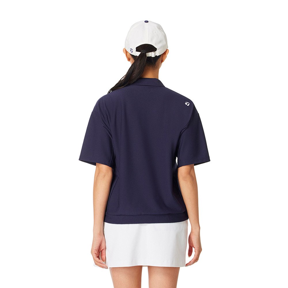 テーラーメイド（TAYLORMADE）（レディース）ゴルフウェア リラックスシアサッカー半袖ポロ M24243-TL816