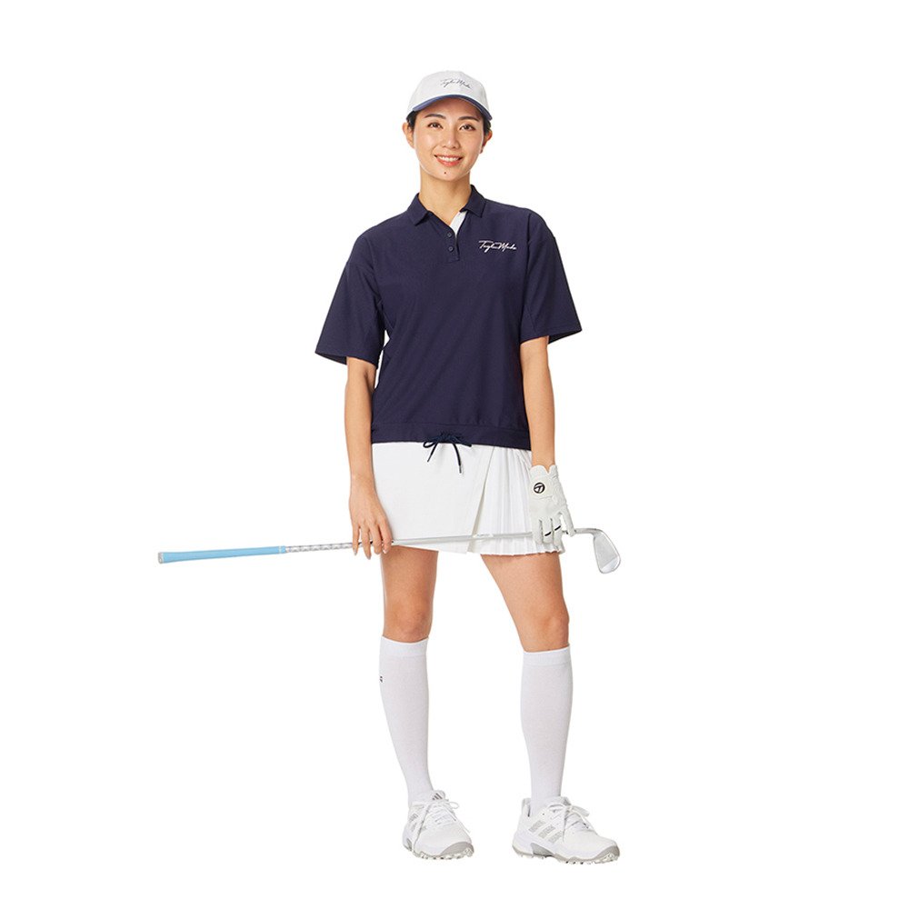 テーラーメイド（TAYLORMADE）（レディース）ゴルフウェア リラックスシアサッカー半袖ポロ M24243-TL816