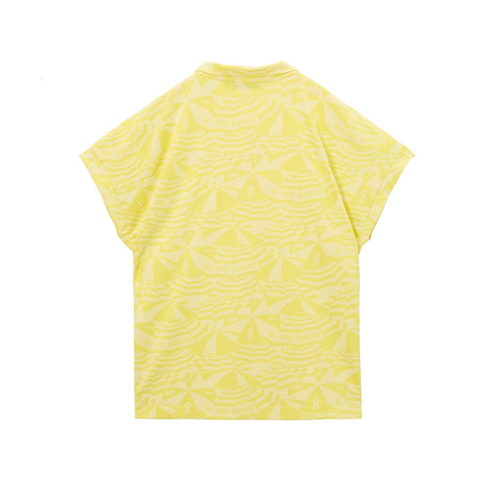 ルコックスポルティフ（lecoqsportif）（レディース）ゴルフウェア 接触冷感 ワイドシルエット総柄半袖シャツ LG6SHS04L YL00