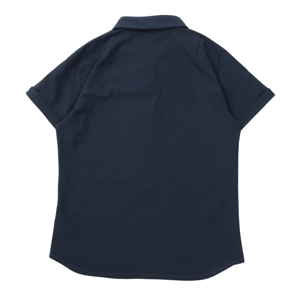ルコックスポルティフ（lecoqsportif）（レディース）ゴルフウェア 吸汗速乾 サッカーストライプ 半袖ポロシャツ LG6SHS06L NV00