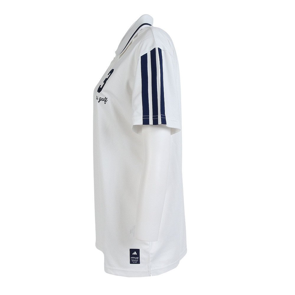 アディダス（adidas）（レディース）ゴルフウェア アシンメトリーストライプス シャツ OGH90-KM0854 W