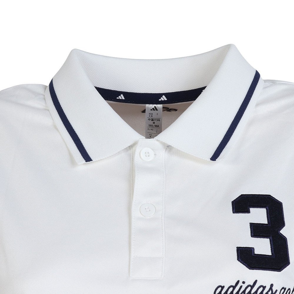 アディダス（adidas）（レディース）ゴルフウェア アシンメトリーストライプス シャツ OGH90-KM0854 W