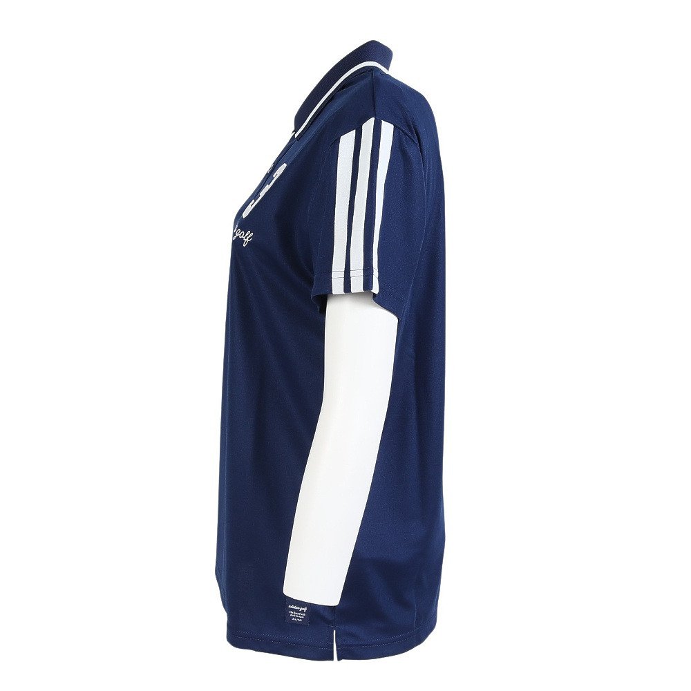 アディダス（adidas）（レディース）ゴルフウェア アシンメトリーストライプス シャツ OGH90-KM0855 NVY