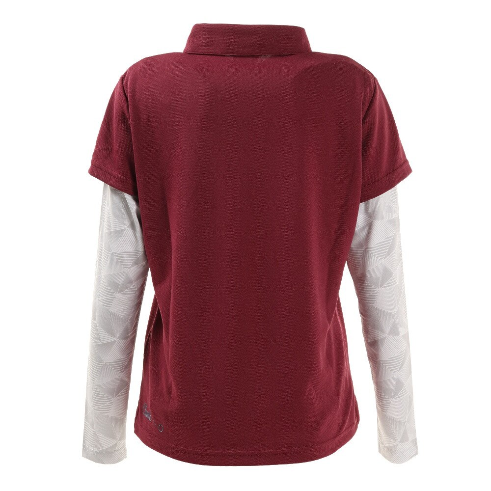 クランク（CLUNK）（レディース）ゴルフウェア 運動性 快適性 吸汗 速乾 ストレッチ 消臭 UPF45 UV アンダーポロセット CL5LUG06 PUL.★★★