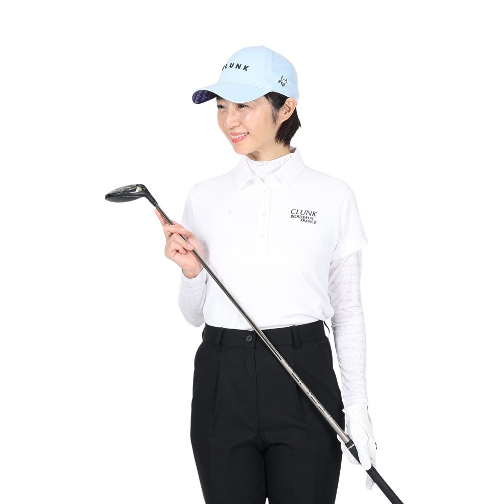 クランク ゴルフウェア アンダーセットハイネック ポロシャツ CL5MUG05 WHT Ｌ 10 ゴルフ画像