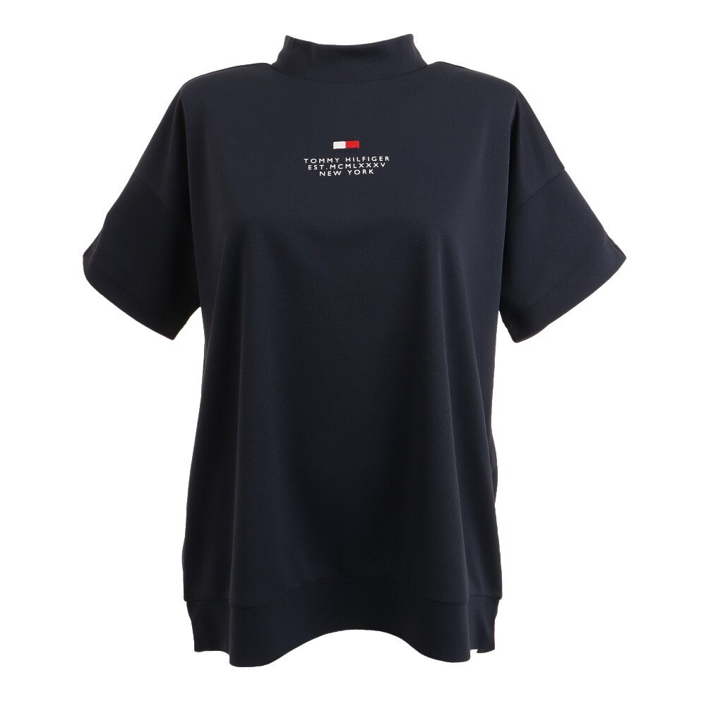  THロゴ バックプリントハイネックシャツ THLA110-NVY