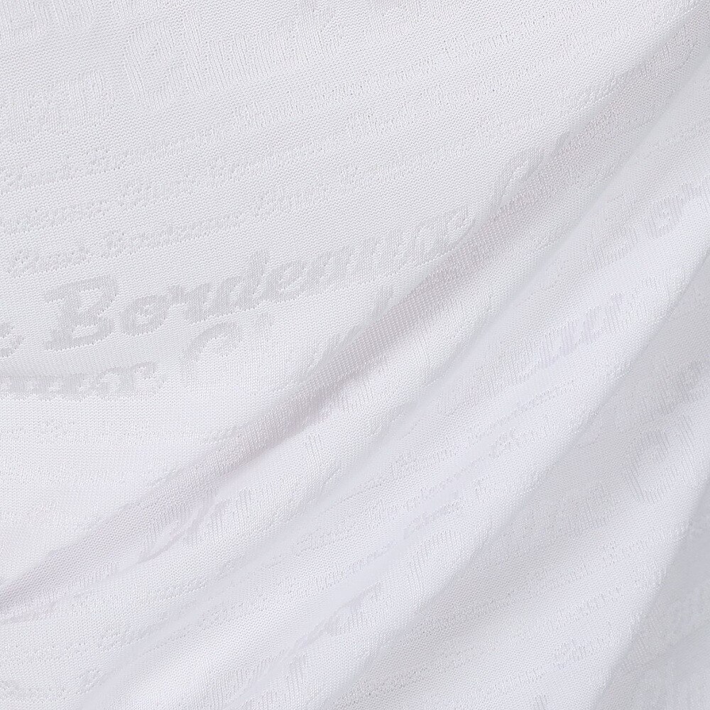 クランク（CLUNK）（レディース）ゴルフウェア 吸水 速乾 ロゴジャガード モックネック半袖シャツ CL5MUG03 WHT★★★