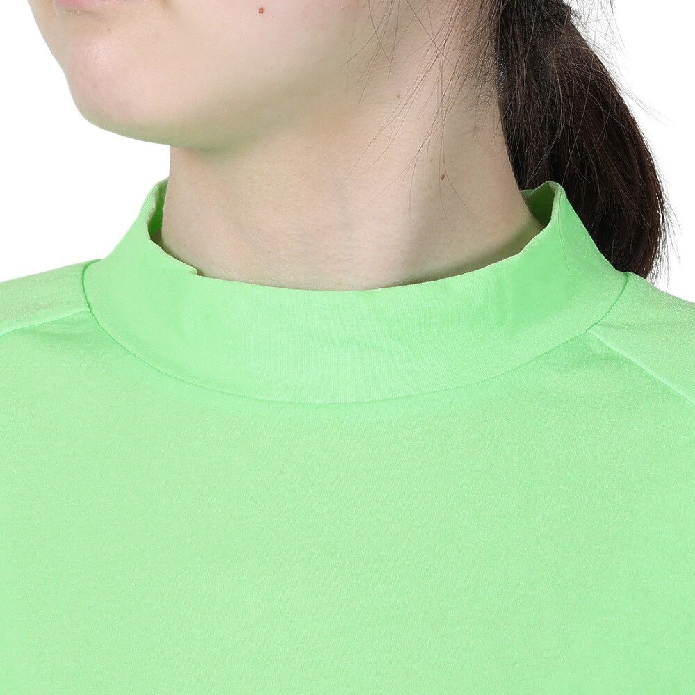 ROSASEN（レディース）ゴルフウェア ストレッチ 吸水 速乾 軽量 A-Line 半袖モックネックシャツ 048-26443-021