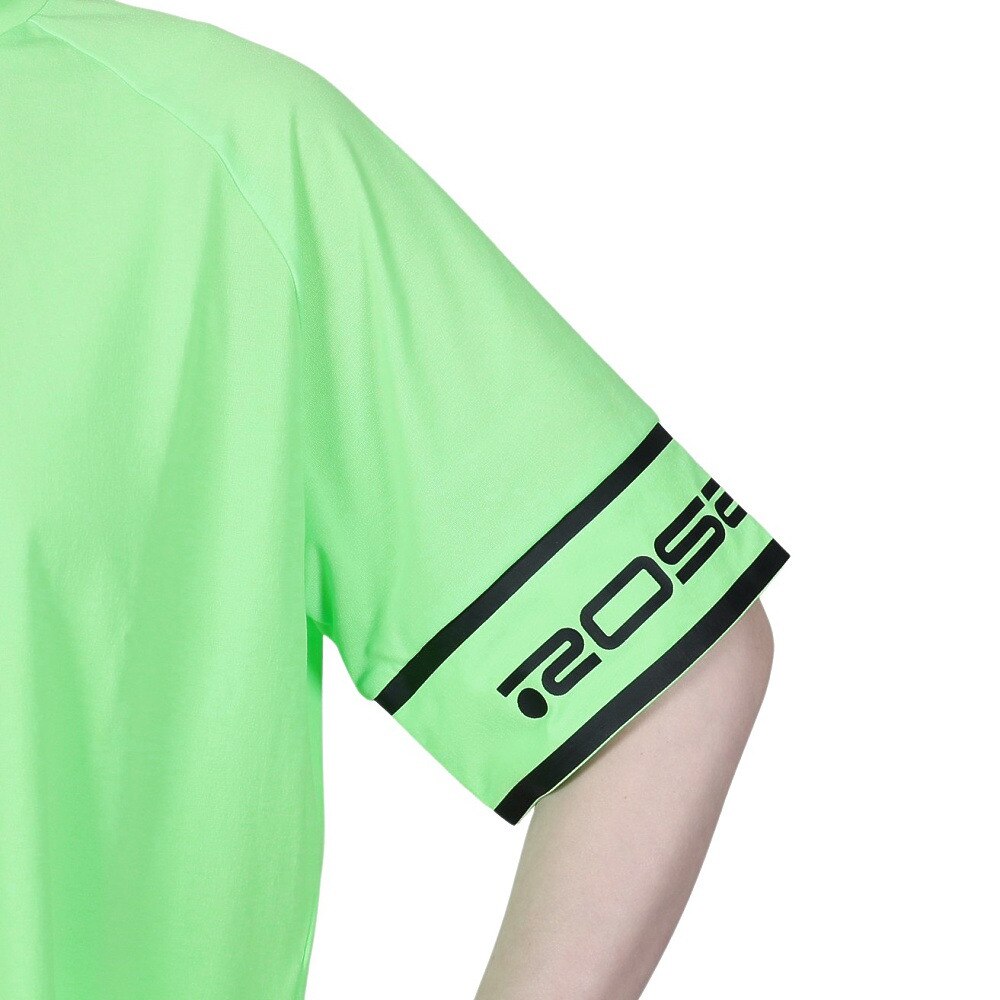 ROSASEN（レディース）ゴルフウェア ストレッチ 吸水 速乾 軽量 A-Line 半袖モックネックシャツ 048-26443-021