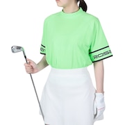 ROSASEN（レディース）ゴルフウェア ストレッチ 吸水 速乾 軽量 A-Line 半袖モックネックシャツ 048-26443-021