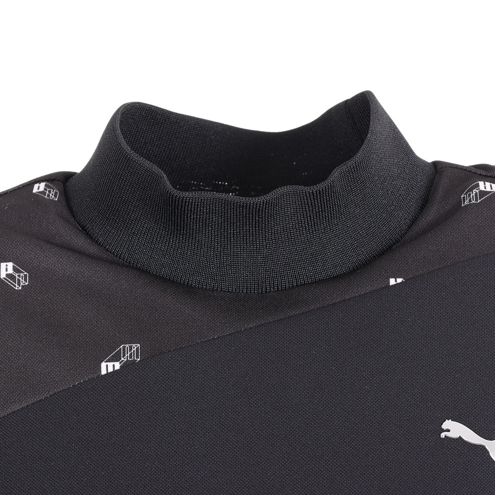 プーマ（PUMA）（レディース）ゴルフウェア 吸水 速乾 DRYCELL ウィメンズ ゴルフ3D ロゴ ツアーデザイン 半袖 モックネック Tシャツ 930559-01