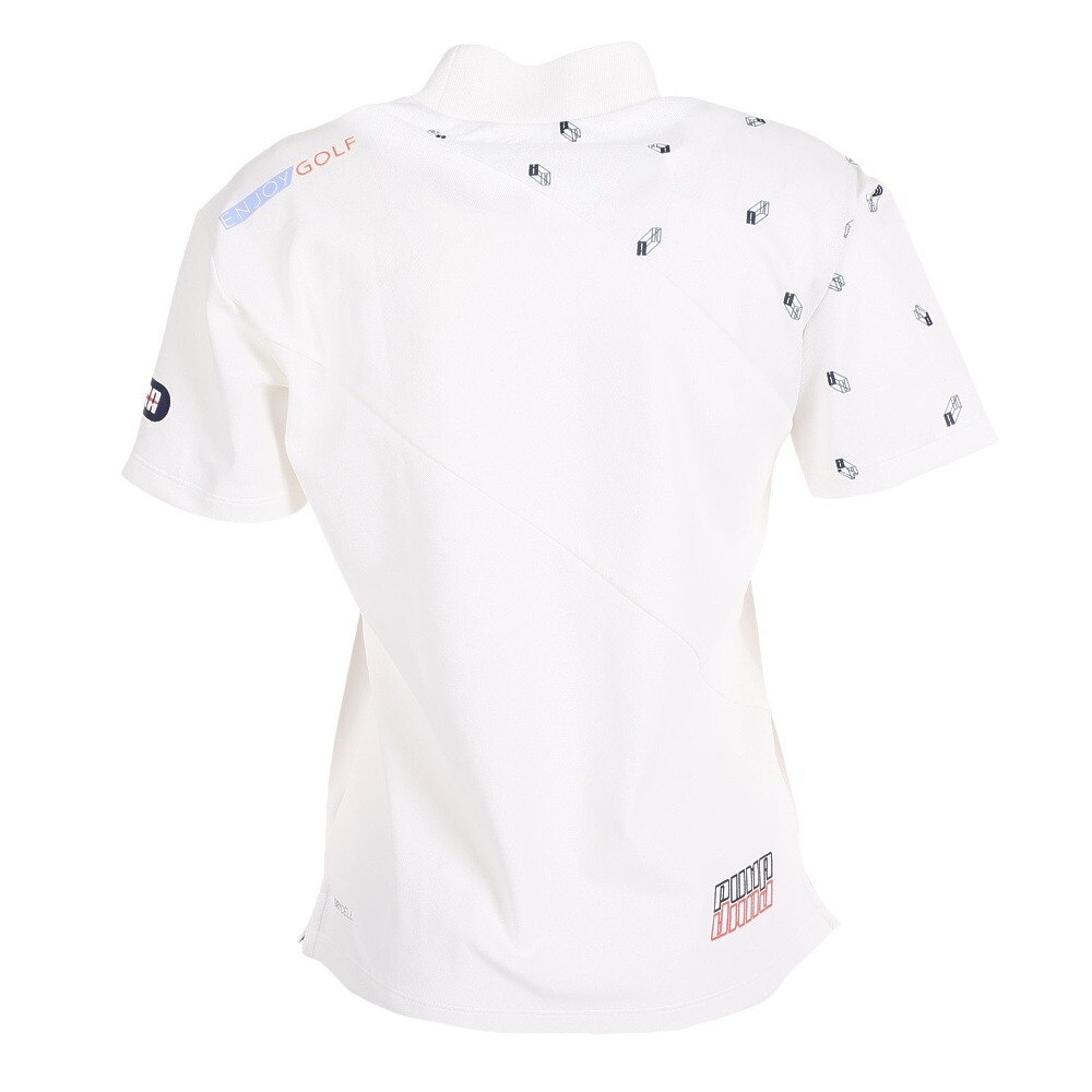プーマ（PUMA）（レディース）ゴルフウェア 吸水 速乾 DRYCELL ウィメンズ ゴルフ3D ロゴ ツアーデザイン 半袖 モックネック Tシャツ 930559-03