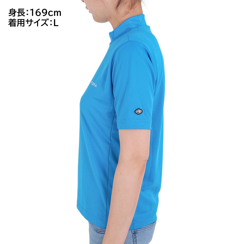 フィドラ（FIDRA）（レディース）ゴルフウェア 冷感 吸汗速乾 氷撃 半袖ハイネックシャツ FD5MUG32 TQG.