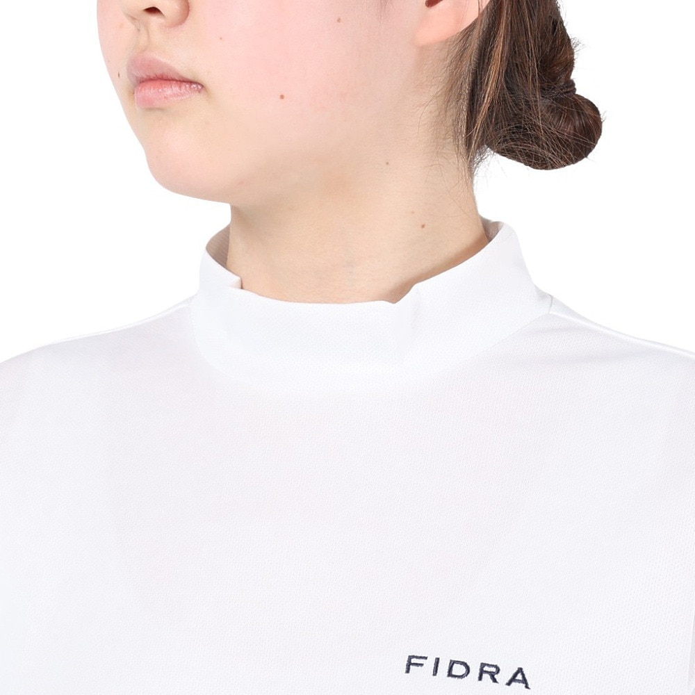 フィドラ（FIDRA）（レディース）ゴルフウェア 冷感 吸汗速乾 氷撃 半袖ハイネックシャツ FD5MUG32 WHT.