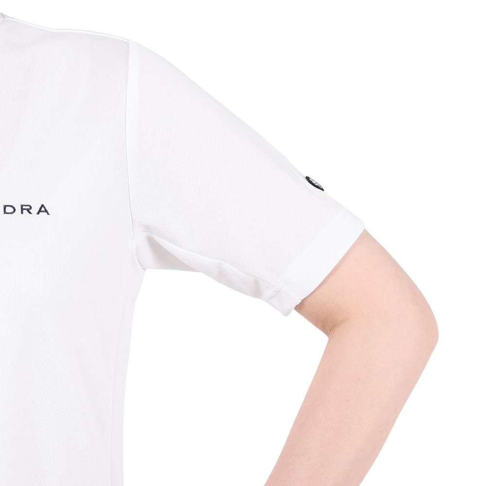 フィドラ（FIDRA）（レディース）ゴルフウェア 冷感 吸汗速乾 氷撃 半袖ハイネックシャツ FD5MUG32 WHT.