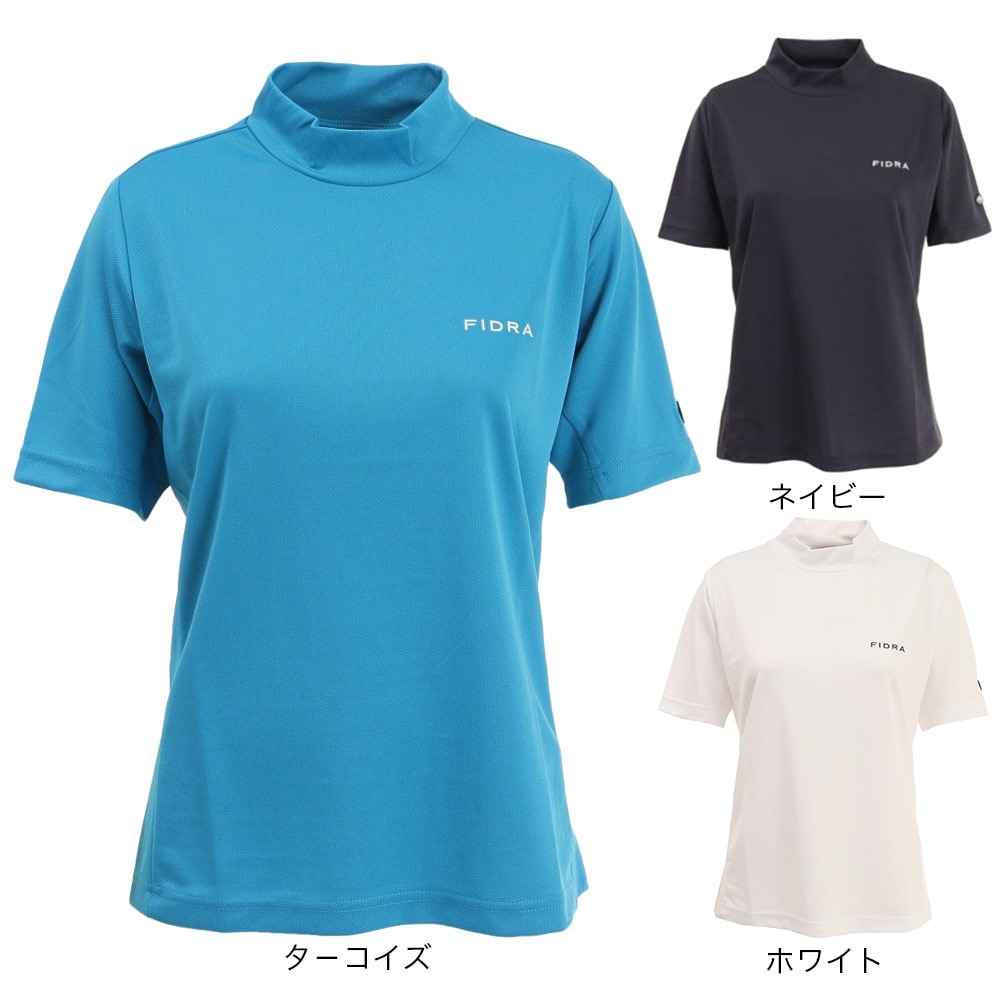 フィドラ（FIDRA）（レディース）ゴルフウェア 冷感 吸汗速乾 氷撃 半袖ハイネックシャツ FD5MUG32 TQG.