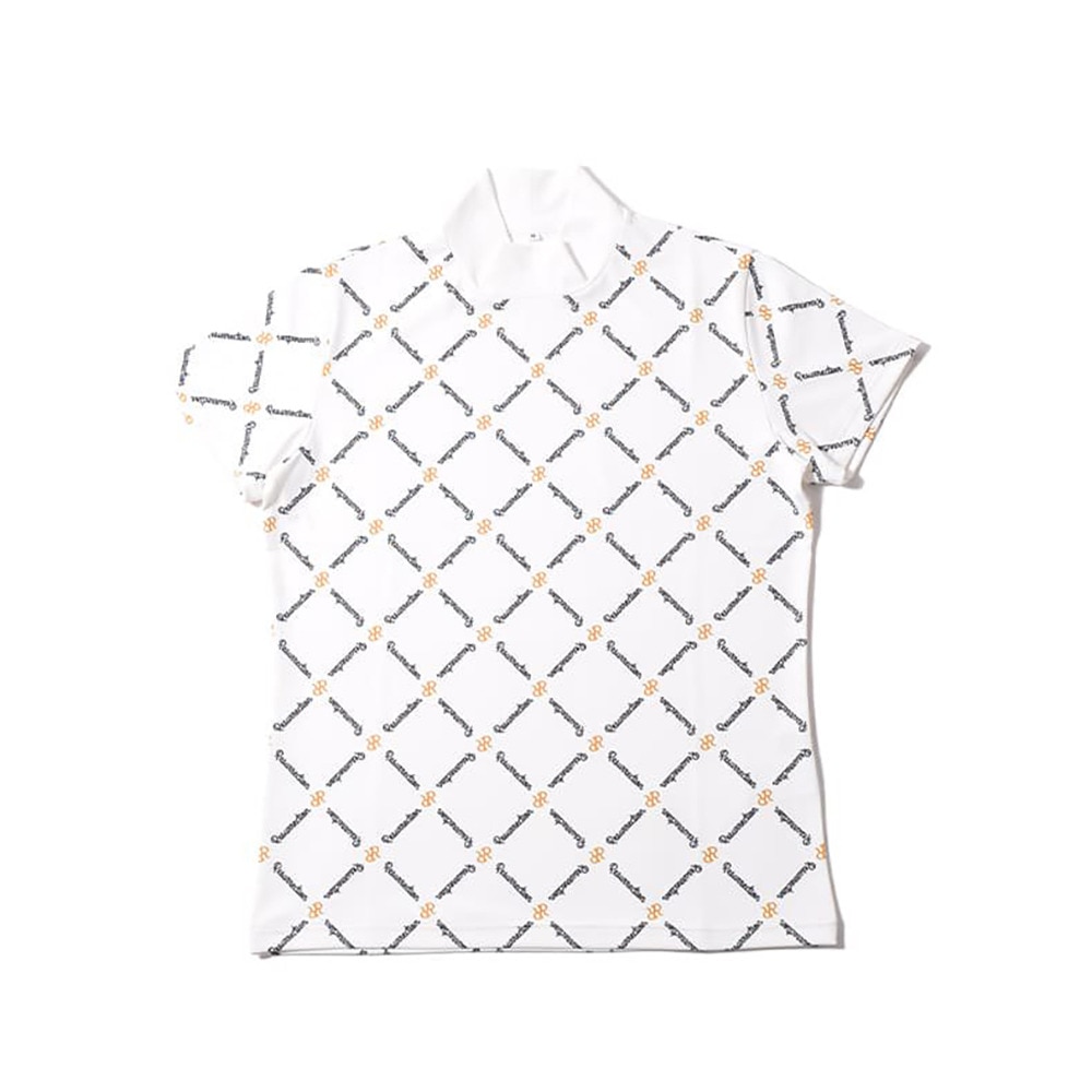 レザレクション DMパターンモックネック半袖Tシャツ IN05-W WH Ｓ 10 ゴルフの画像
