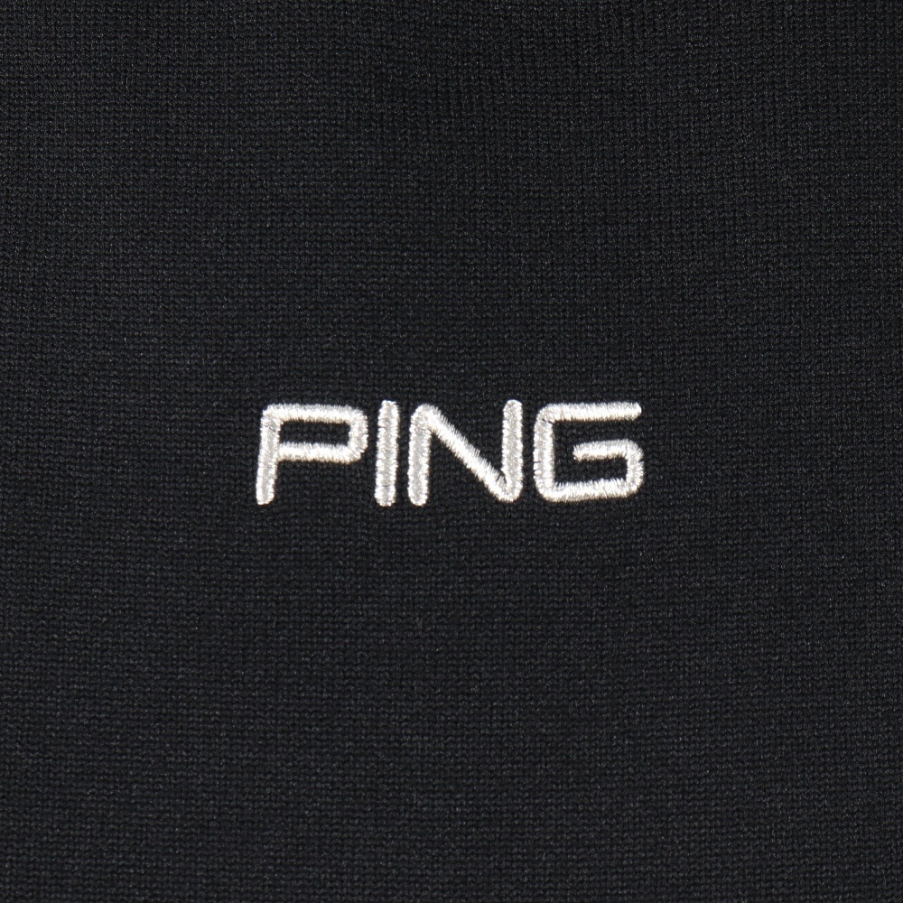ピン（PING）（レディース）モックネック レディース ゴルフ 半袖 撥水 軽量 ハイネックニット 622-2275800-010