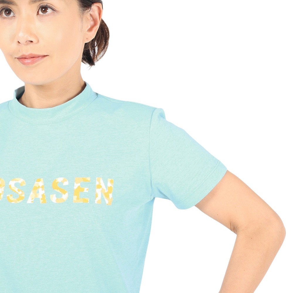 ROSASEN（レディース）ゴルフウェア ソロナ天竺 半袖モックネック 045-28242-091