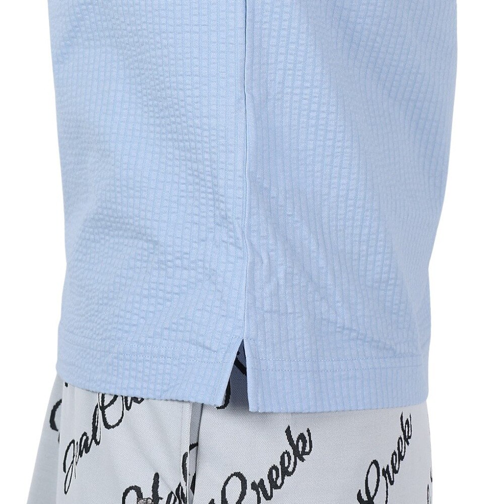 ヒールクリーク（HEAL CREEK）（レディース）モックネック レディース ゴルフ 半袖 デラウェプレミアムサッカージャージ 半袖シャツ 002-28540-095