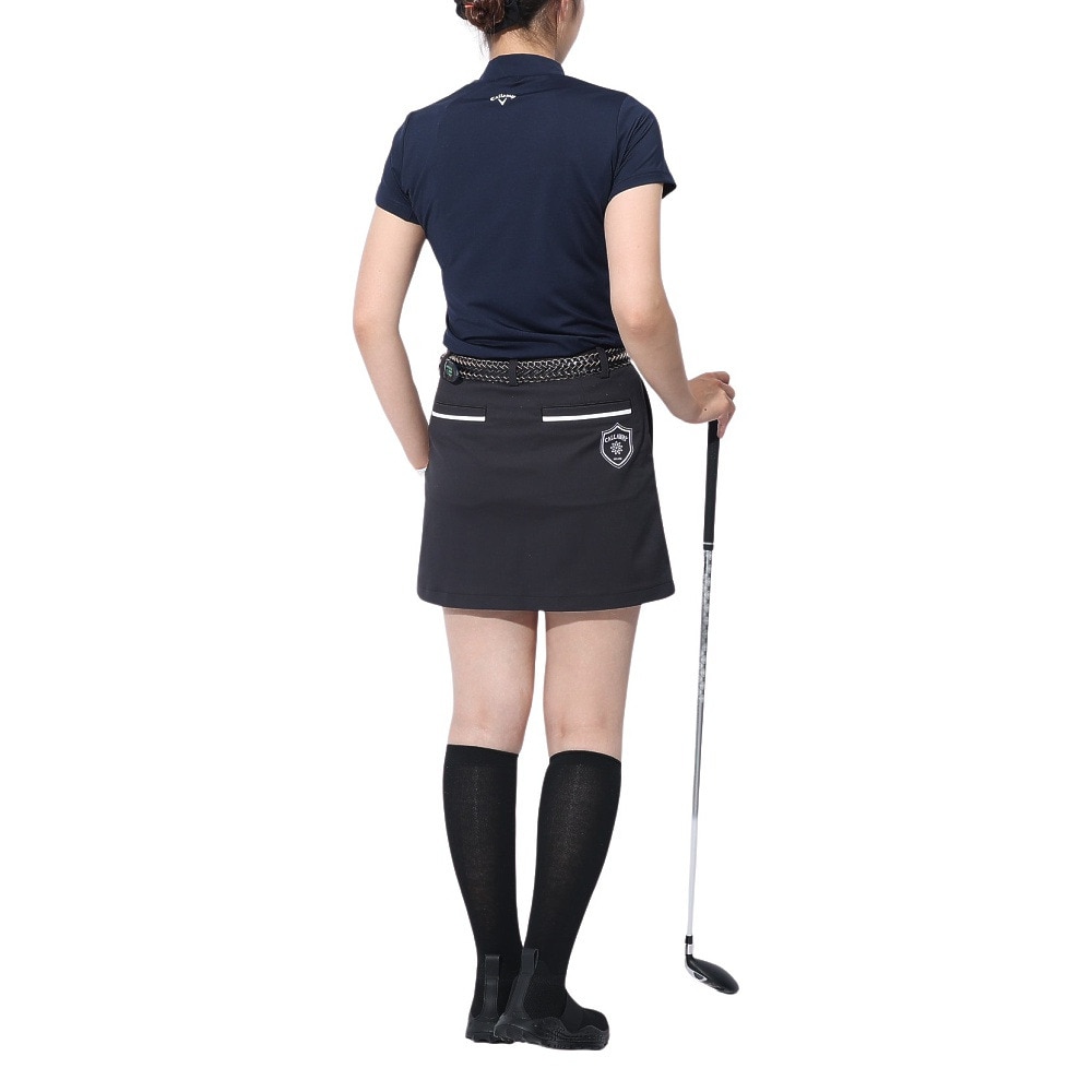キャロウェイ（CALLAWAY）（レディース）ゴルフウェア ストレッチスムース 半袖モックネックシャツ C23134201-1120