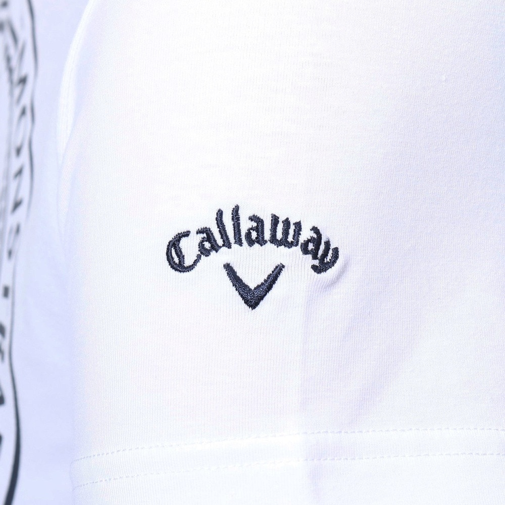 キャロウェイ（CALLAWAY）（レディース）ゴルフウェア ストレッチ 天竺 半袖 モックネックシャツ C23134212-1030