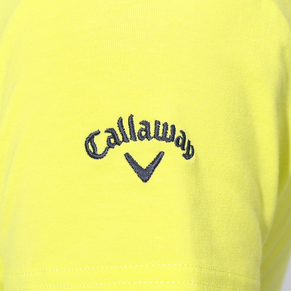キャロウェイ（CALLAWAY）（レディース）ゴルフウェア ストレッチ 天竺 半袖 モックネックシャツ C23134212-1060