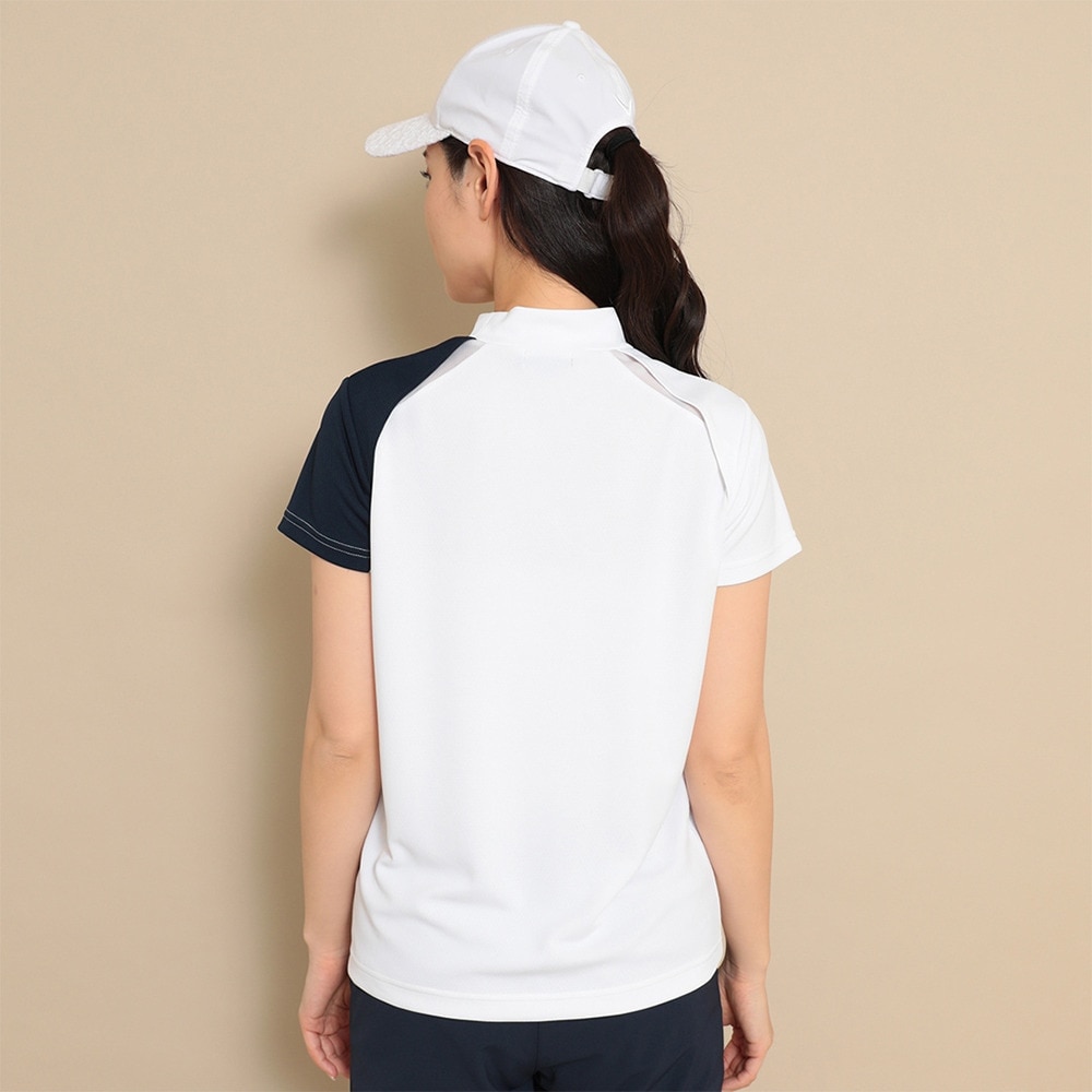 キャロウェイ（CALLAWAY）（レディース）ゴルフウェア クローズドメッシュ半袖モックネックシャツ C23134216-1030