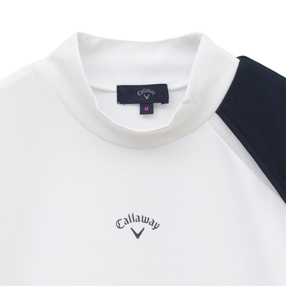 キャロウェイ（CALLAWAY）（レディース）ゴルフウェア クローズドメッシュ半袖モックネックシャツ C23134216-1030