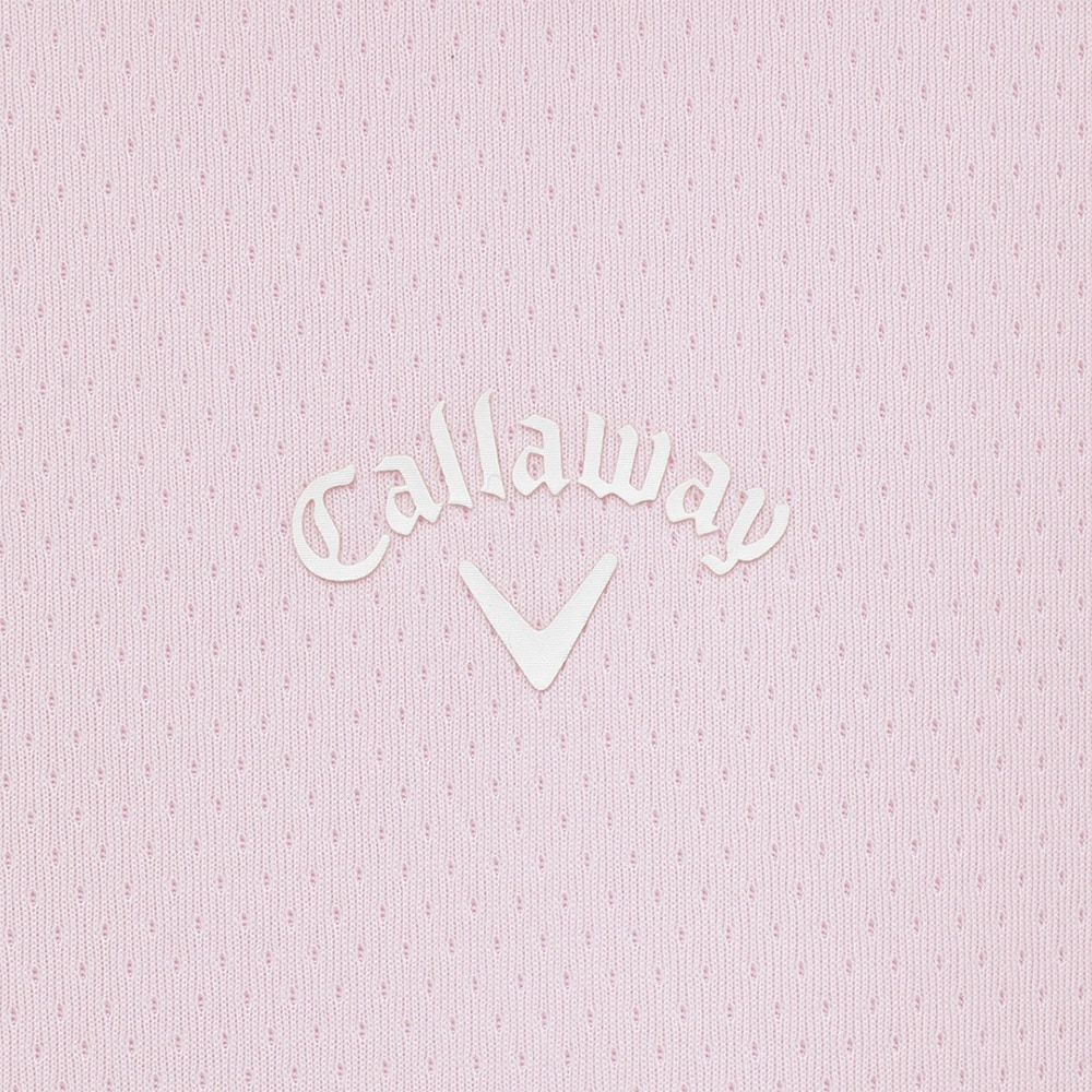 キャロウェイ（CALLAWAY）（レディース）ゴルフウェア クローズドメッシュ半袖モックネックシャツ C23134216-1090