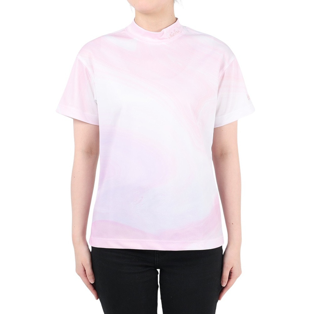 ニューエラ（NEW ERA）（レディース）ゴルフウェア 吸汗 速乾 ミッドネック 半袖Tシャツ 13526860