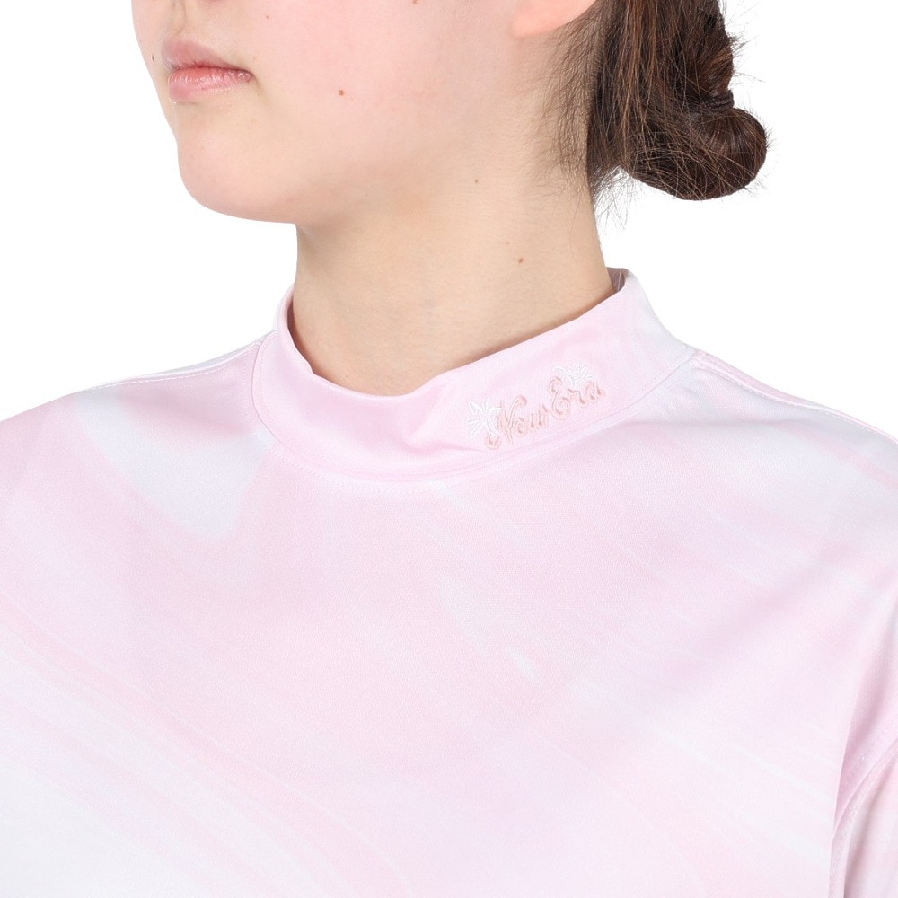 ニューエラ（NEW ERA）（レディース）ゴルフウェア 吸汗 速乾 ミッドネック 半袖Tシャツ 13526860