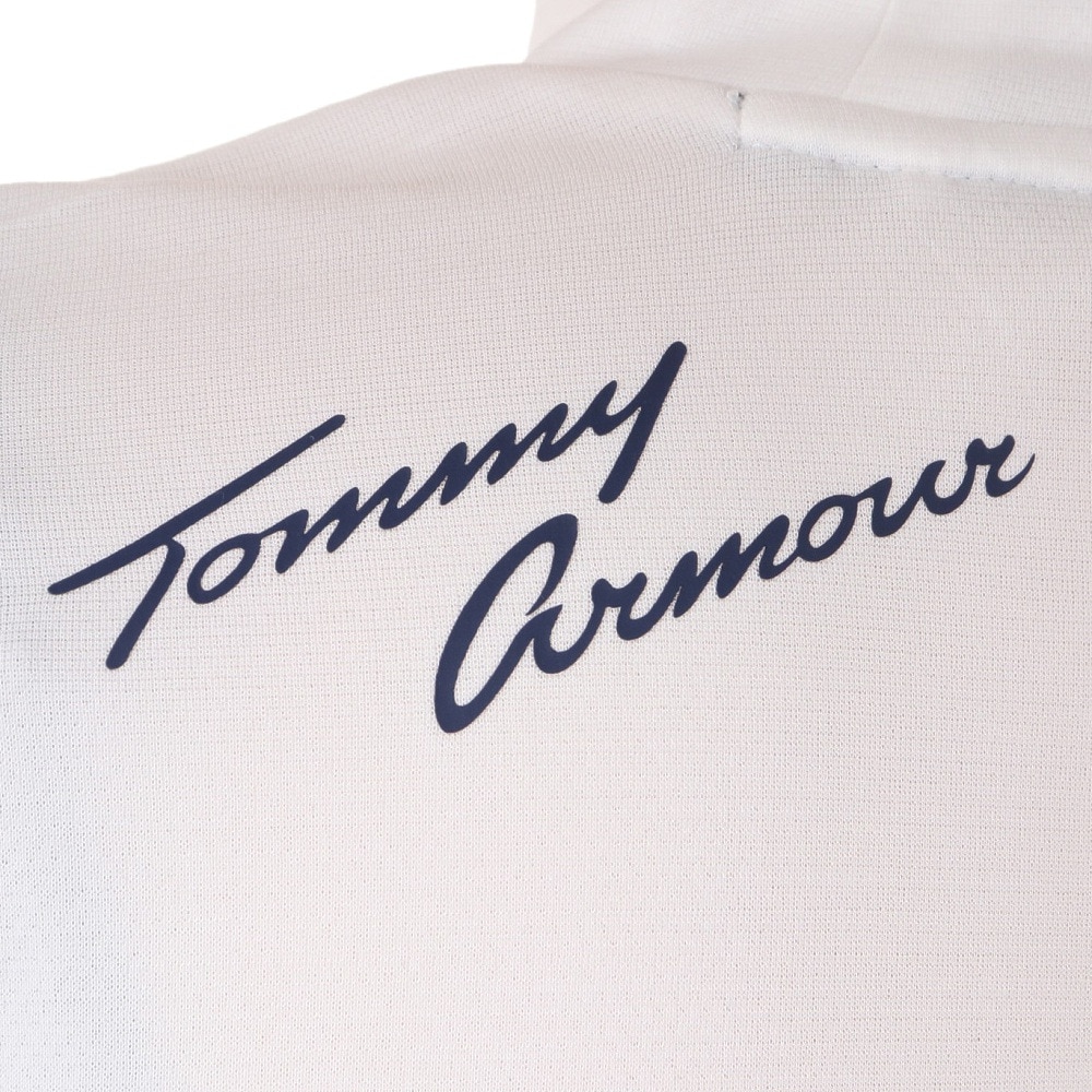 トミーアーマー（Tommy Armour）（レディース）ゴルフウェア 吸水 速乾 モックネック 半袖シャツ TATF23S070010 WHT