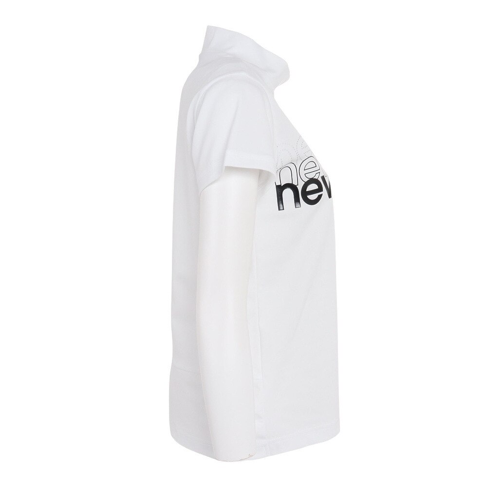 ニューバランス（new balance）（レディース）ゴルフウェア ストレッチ モックネック レディース 半袖 バックスリット プルオーバー 012-3166502-030