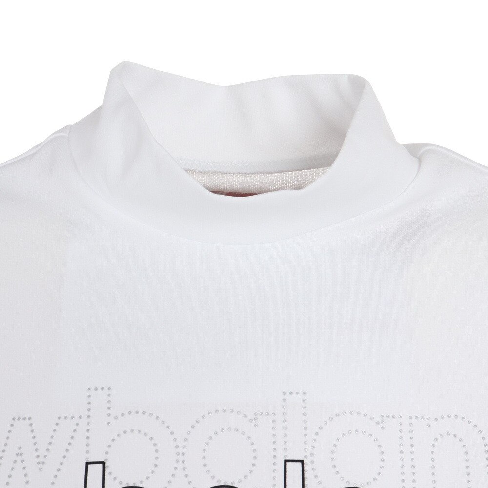 ニューバランス（new balance）（レディース）ゴルフウェア ストレッチ モックネック レディース 半袖 バックスリット プルオーバー 012-3166502-030