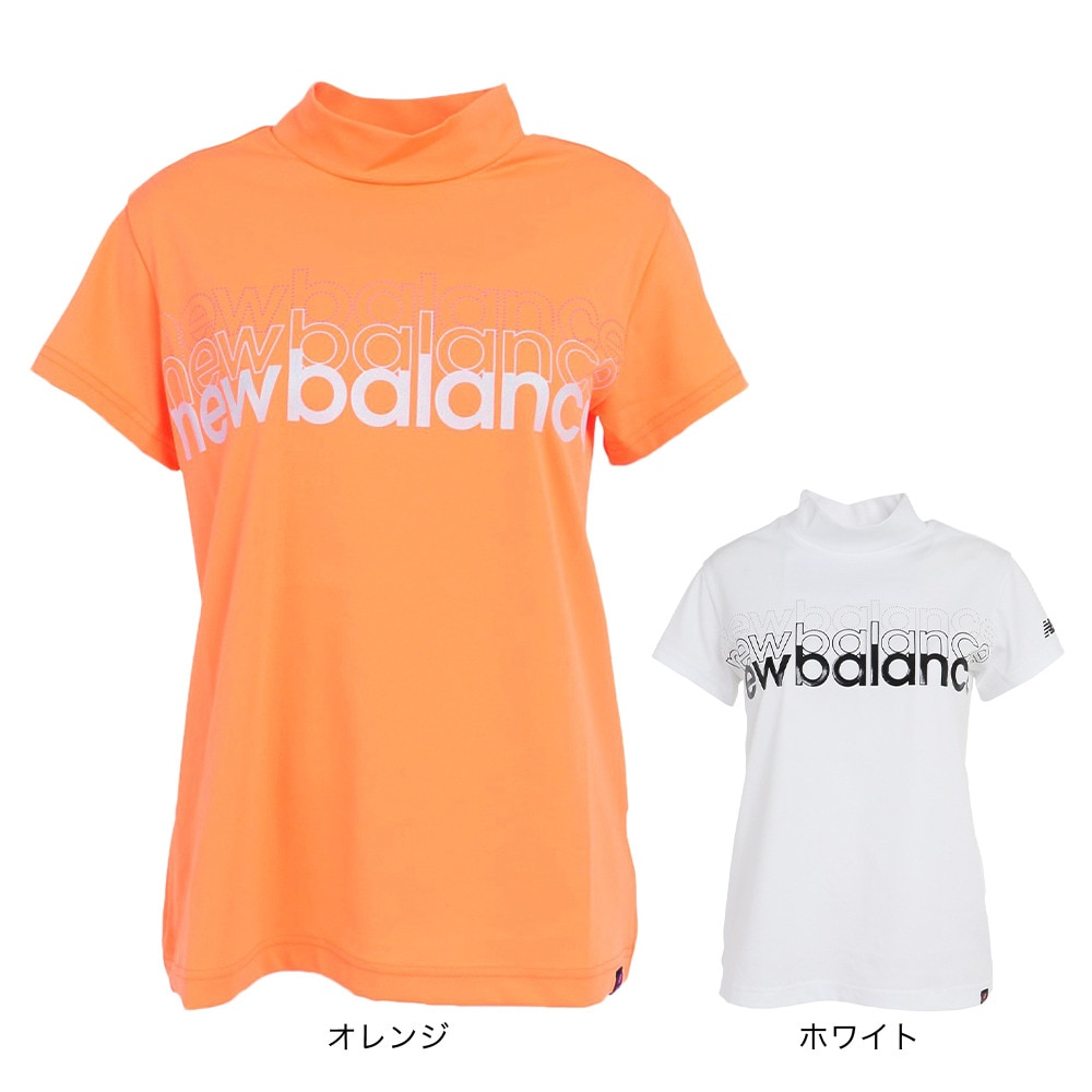 ニューバランス（new balance）（レディース）ゴルフウェア ストレッチ モックネック レディース 半袖 バックスリット プルオーバー 012-3166502-150