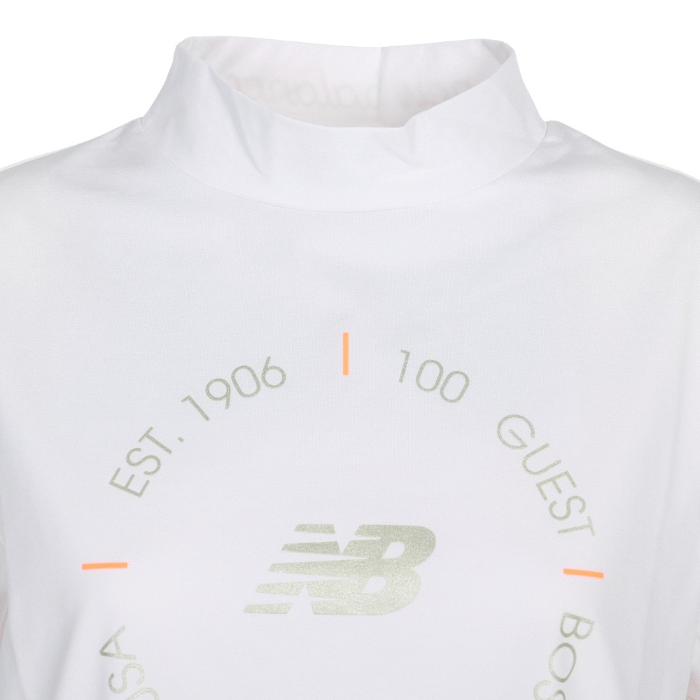 ニューバランス（new balance）（レディース）ゴルフウェア 吸湿 速乾 半袖 ショートスリーブ モックネック プルオーバー 012-3166511-030