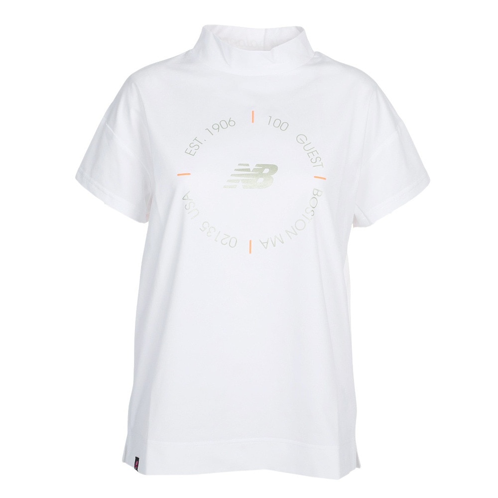 ニューバランス（new balance）（レディース）ゴルフウェア 吸湿 速乾 半袖 ショートスリーブ モックネック プルオーバー 012-3166511-030