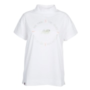 ニューバランス（new balance）（レディース）ゴルフウェア 吸湿 速乾 半袖 ショートスリーブ モックネック プルオーバー 012-3166511-030