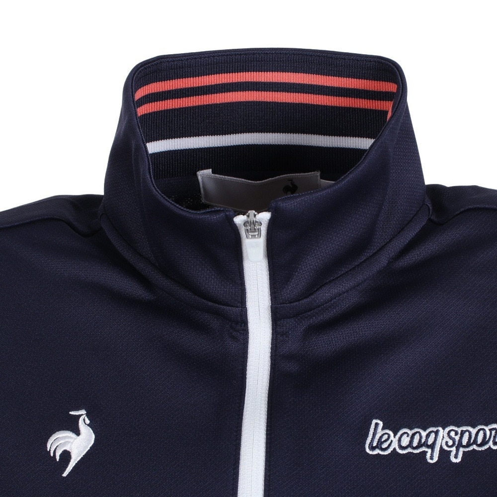 ルコックスポルティフ（lecoqsportif）（レディース）ゴルフウェア 吸汗 速乾 ハーフジップ半袖シャツ QGWVJA11 NV00