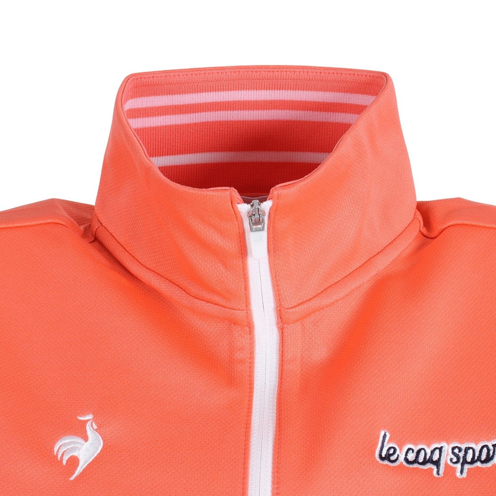 ルコック スポルティフ（le coq sportif）（レディース）ゴルフウェア 吸汗 速乾 ハーフジップ半袖シャツ QGWVJA11 OR00